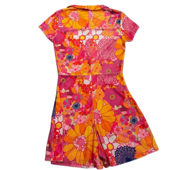 NWOT Elsie & Fred Retro Groovy Print Romper Size XXS - Picture 6 of 8